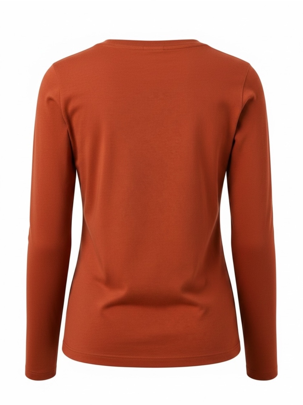 Eddie Bauer Dark Coral Long Sleeve Crewneck T-Shirt | Women’s Size Small - Picture 2 of 7
